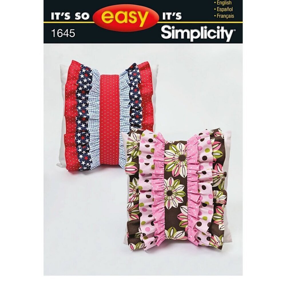 Simplicity Sewing Pattern‎ 1645 Pillow Detachable Ruffle
